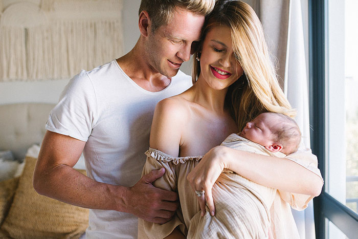 Cape Town lifestyle at home newborn photoshoot
